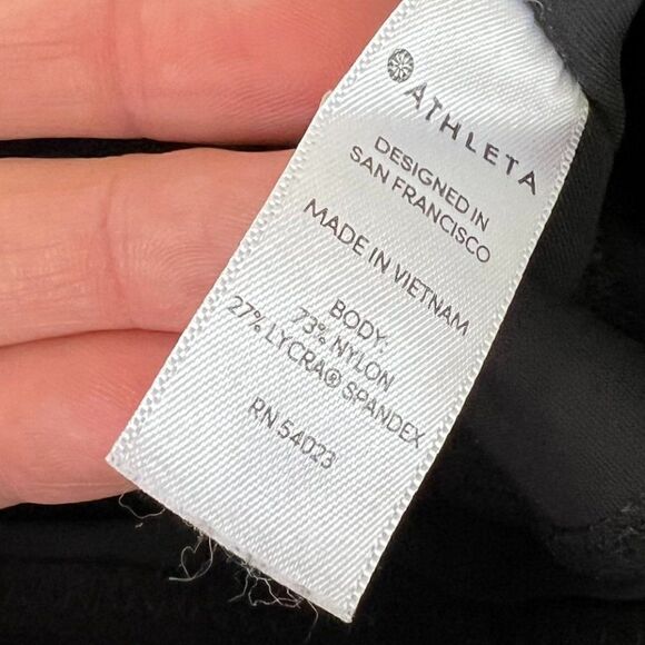 Athleta Black Stellar Crop Pull On Pants with Zip Pockets - Picture 9 of 10